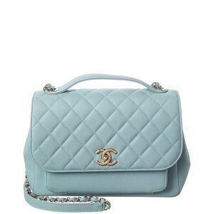 Chanel Blue Caviar Quilted Leather Large Business Affinity Flap